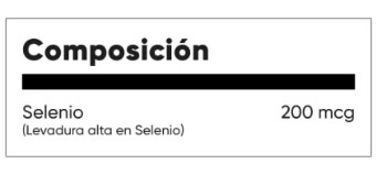 Selenio Mason Información Nutricional