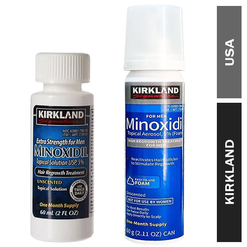 Minoxidil líquido 5% Kirkland